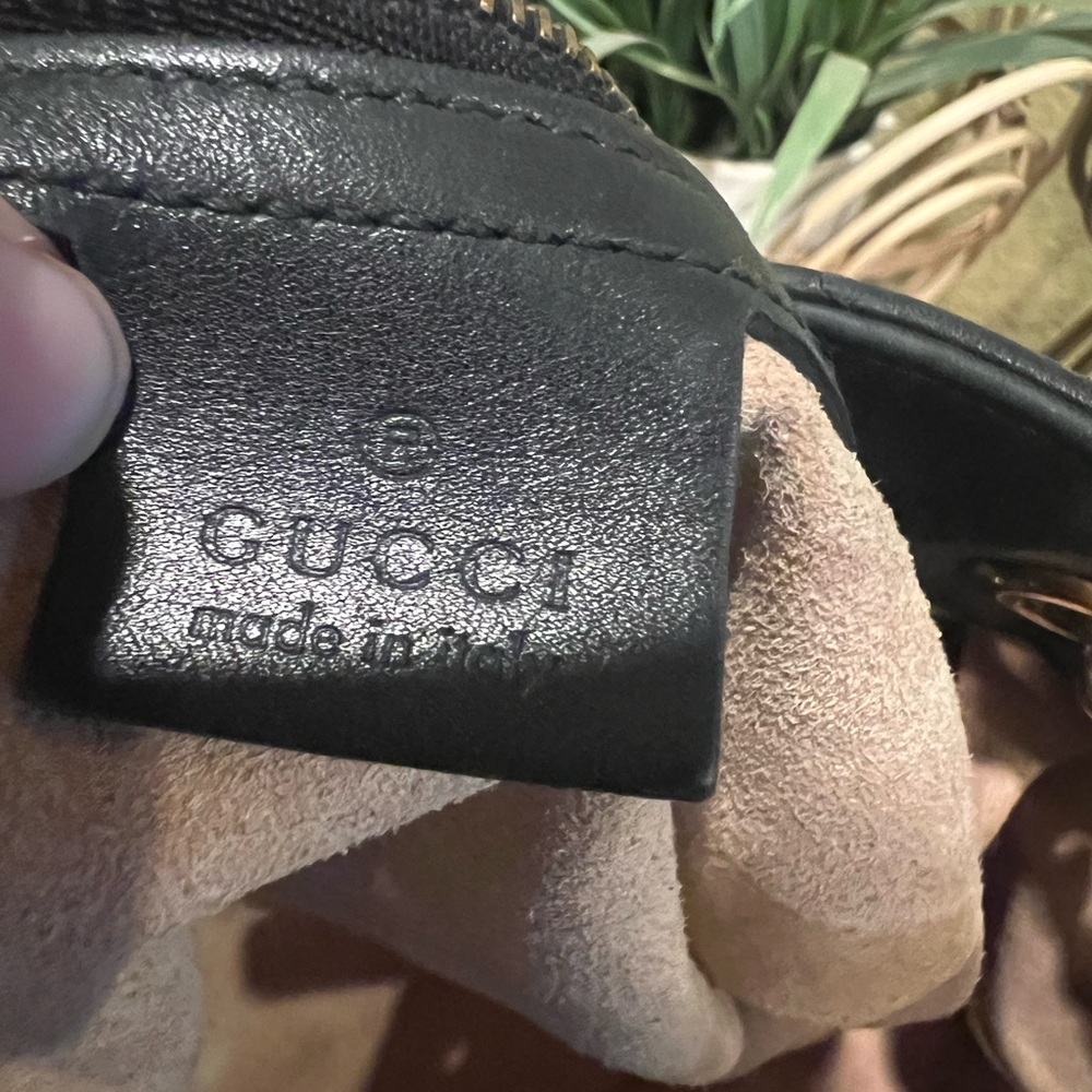 SOLD Gucci black Marmont handbag shoulder bag large chain strap - Picture 8 of 15